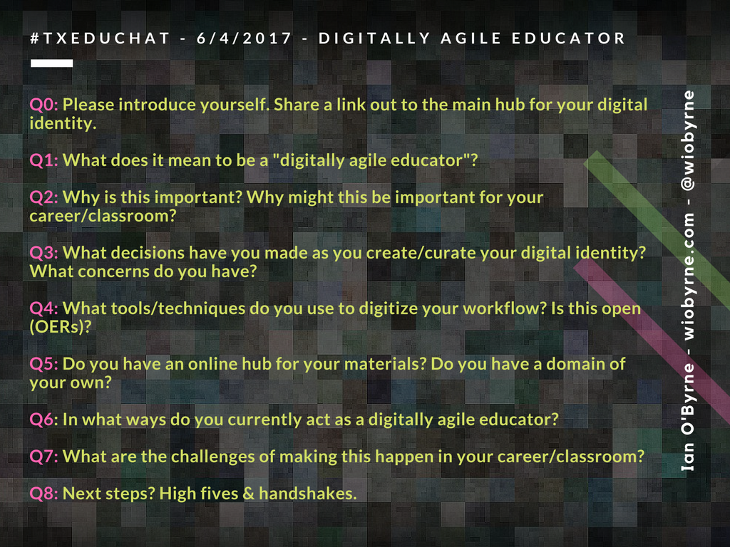 #txeduchat – main graphic – digitally agile educator